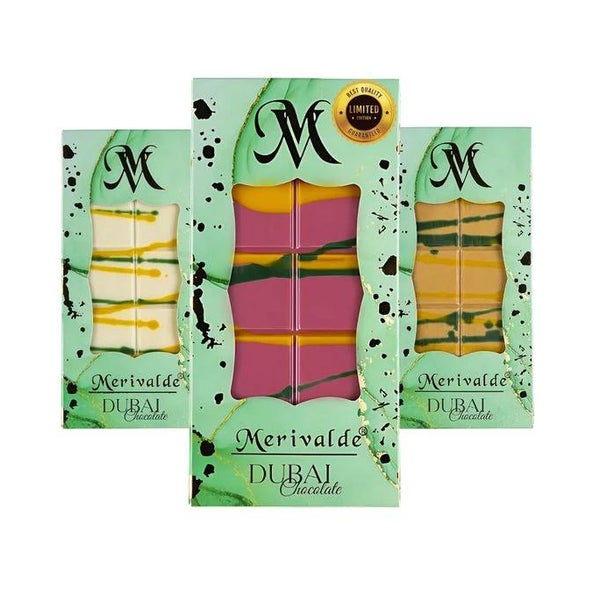 Premium Dubai Schokolade-Set Pink, Gold & Weiss 600 g