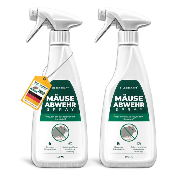 Silberkraft Mäuse-Abwehr-Spray 2 x 500 ml 1000 ml