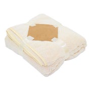 Hochwertige Samtdecke "Mimosa" - beige (140x 70 cm) 1 St