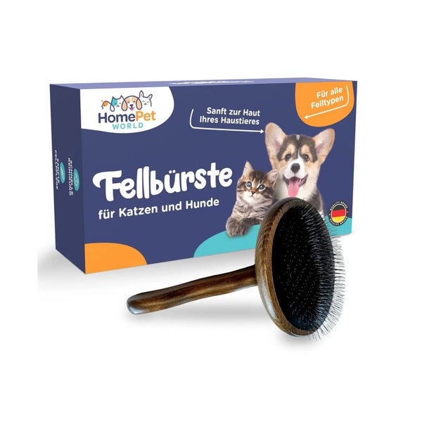 HomePetWorld Bürste für Langhaar & Unterwolle aus Buchenholz 1 St