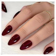Klebenägel Stiletto Mandel Mittel Softgel Burgunder 24 Kasta 1 St