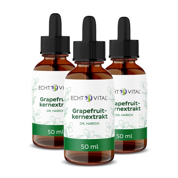 Echt Vital Grapefruitkernextrakt - 3 Flaschen mit je 50 ml 3x50 ml
