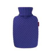 Wärmflasche Klassik Plant 1,8 l mit Bio-Strickbezug Heidelbeere