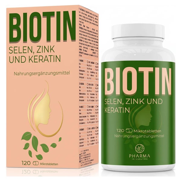PHARMA INTEGRATORI Biotin mit Fischkollagen, Keratin, Zink 120 St