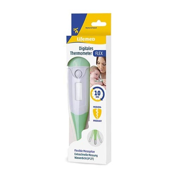 Lifemed Fieberthermometer Flex digital grün-weiß 12 St