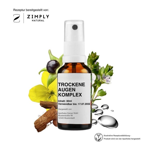 Zimply Natural TROCKENE AUGEN KOMPLEX - Pflanzbasierte Rezeptur 30 ml
