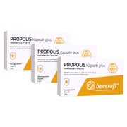Produktabbildung: beecraft Propolis Kapseln plus Zink 3X60 St
