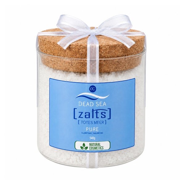 Accentra Totes Meer Badesalz Pure naturbelassenes Badesalz im Glas mit Korkdeckel 540 g
