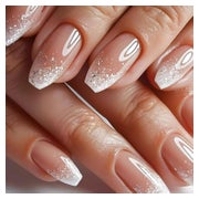 Kunstnägel Ballerina Kurz Gradient Gradient Glitzer 1 ml (1e 1 St
