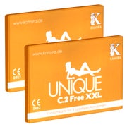 Produktabbildung: Unique Free XXL Doppelpack, 6 latexfreie XXL-Kondome, AT-10 (6 Kondome) 6 St