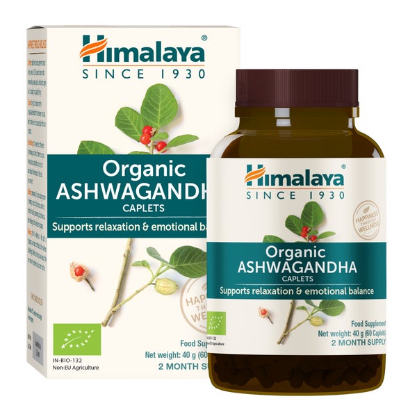 Himalaya Bio Ashwagandha für Stress & Entspannung, 60 Tabletten 60 St