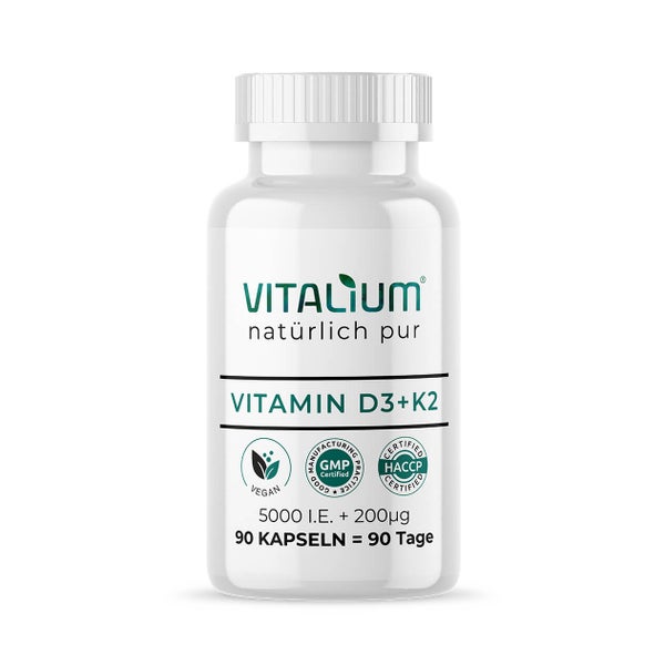 meinVitalium - vegane Vitamin D3+K2 Kapseln 90 St