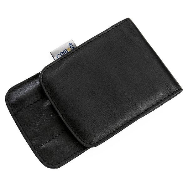 Etui "Svea" echtes Leder schwarz leer 1 St