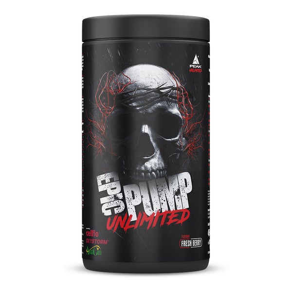 PEAK Epic Pump Unlimited - 546g - Geschmack Fresh Berry I 15 Portionen I Pre Workout Booster I ohne Stimulanzien I mit Liquid Glycerol I Oxystorm I Cellflo6 I L-Citrullin I L-Arginin 546 g