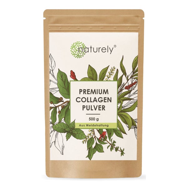 Kollagen Pulver Glow Up Weidehaltung Hyaluron 500 g