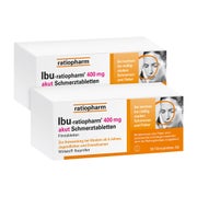 Produktabbildung: IBU ratiopharm 400 mg akut Doppelpack 2X50 St