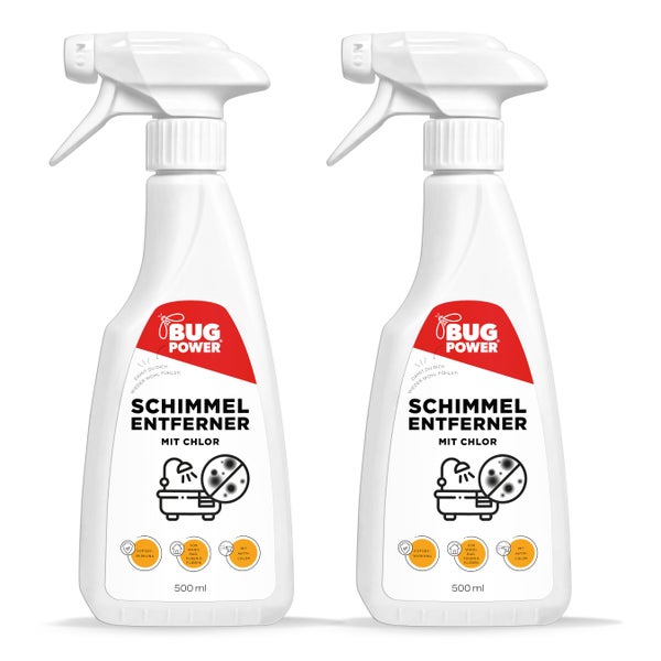 Silberkraft Schimmelentferner Spray mit Chlor 2 x 500 ml 1000 ml