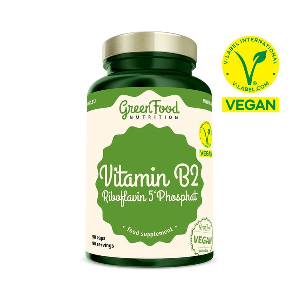 GreenFood Nutrition Vitamin B2 Riboflavin 5'Phosphat 90 St