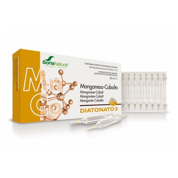 Soria Diatonato 3 Manganeso-Cobalto 28 Ampolllas X 2ml 0,002 l