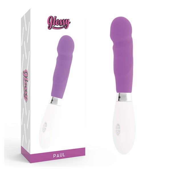 GLOSSY - Silikonvibrator mit abgerundeter Spitze 1 St