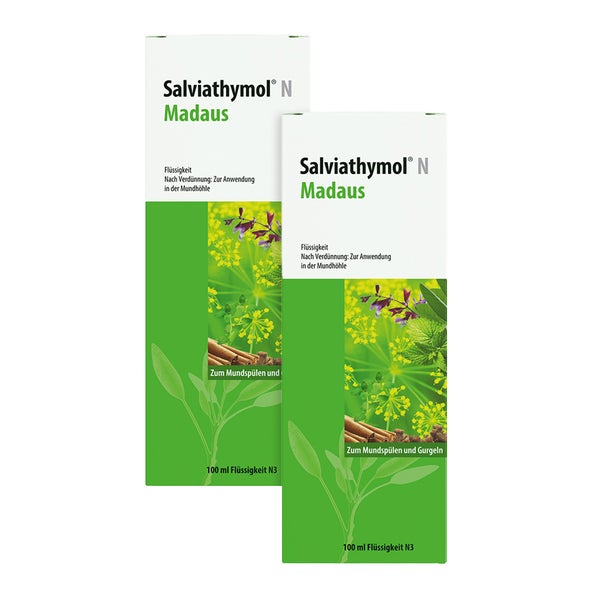 SALVIATHYMOL N Madaus Tropfen Doppelpack 2X100 ml