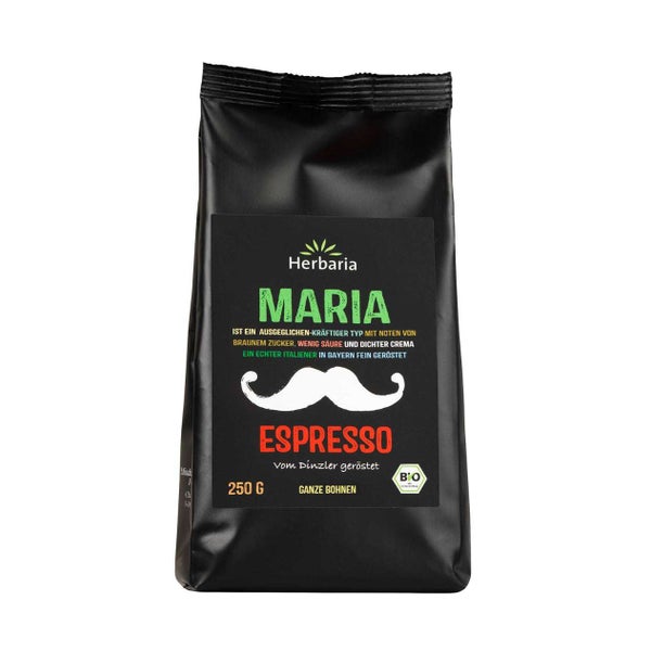 Herbaria Maria Espresso Bio, ganze Bohnen 250 g