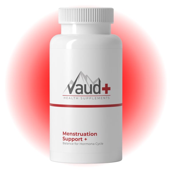 Vaud Menstruation Support - 200 mg Mönchspfeffer (Vitex) - Für Zyklus & Weibliches Gleichgewicht - Kapseln 60 St