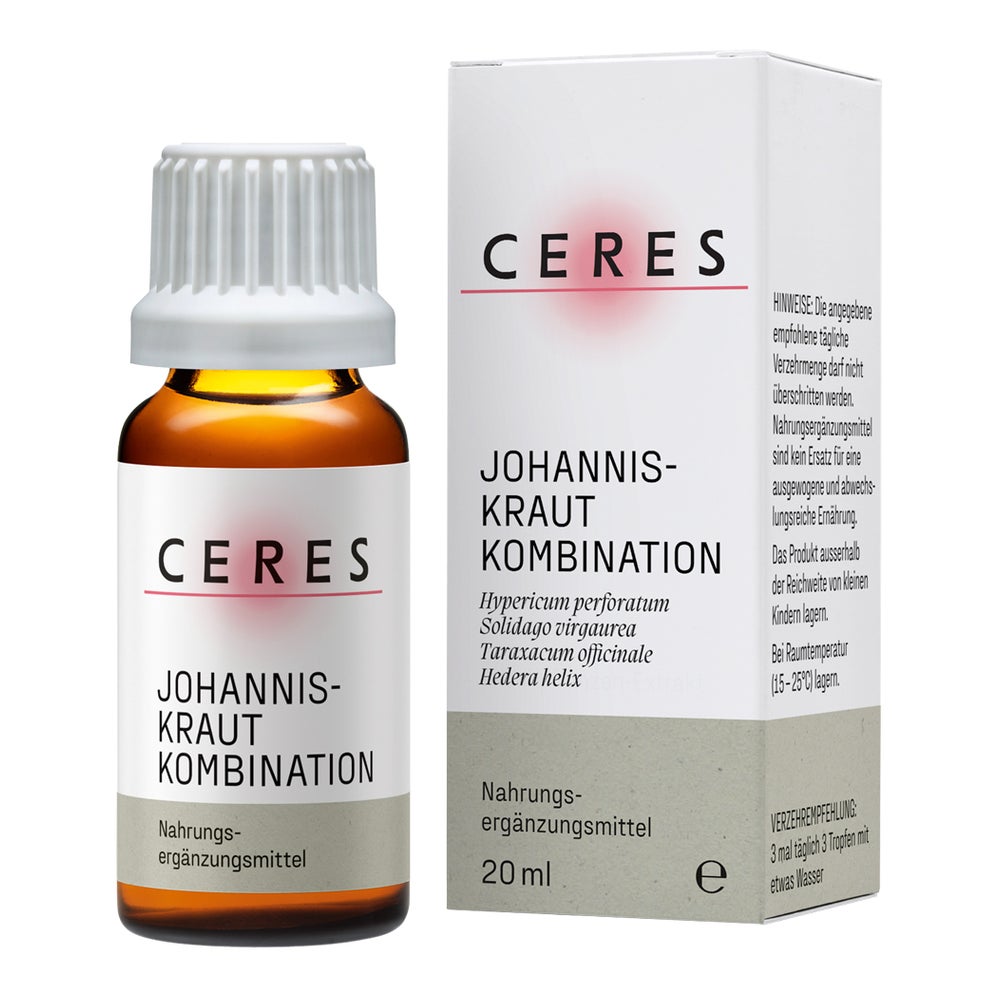 Ceres Johanniskraut Hypericum Kombination Tropfen 20 ml
