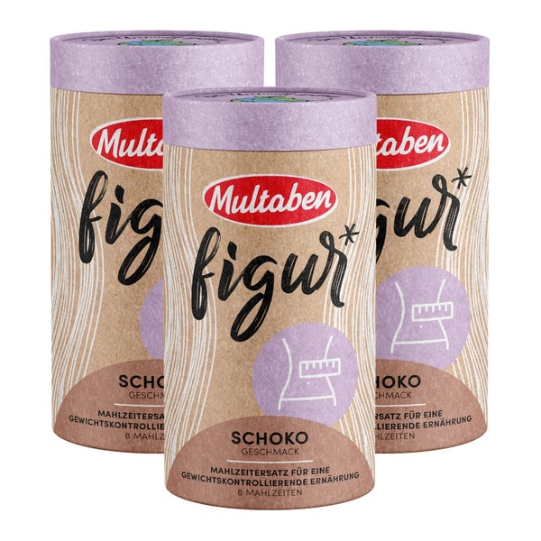 Multaben Eiweiß Diät Shake Schoko 3er Vorteilspack 1320 g