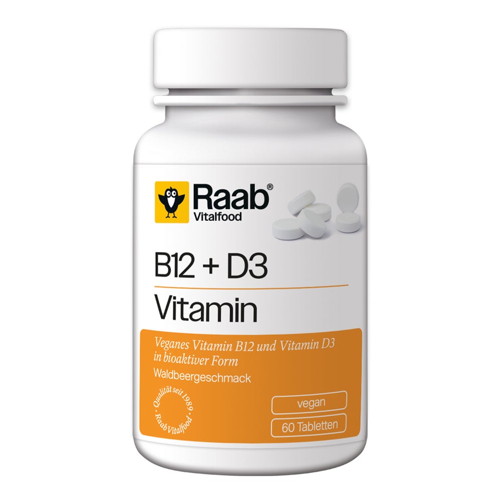 Raab Vitalfood Vitamin B12+d3 Lutschtabletten 60 St