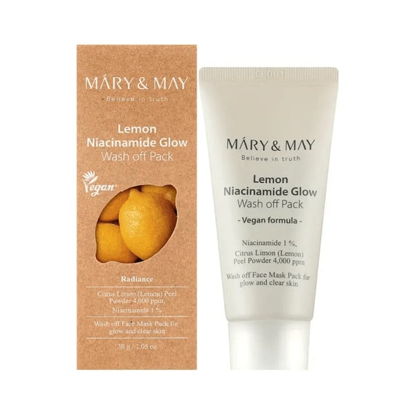 MARY & MAY Lemon Niacinamide Glow Wash Off Pack 30 g