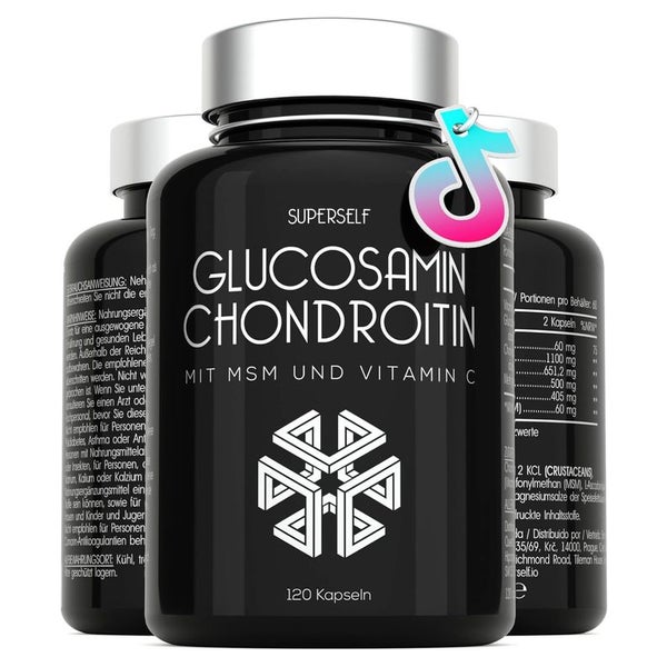 SuperSelf Glucosamin Chondroitin Hochdosiert Kapseln 120 St