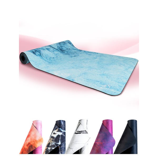Fitness- & Yogamatte - blue swirl 1 St