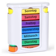 Opret Tablettenbox mit 4 Fächern für Medikamente, 7 Tage Pil 1 St