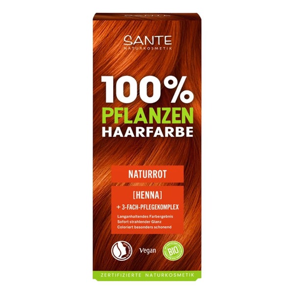SANTE Pflanzenhaarfarbe NATURROT 06 mit Pflegekomplex