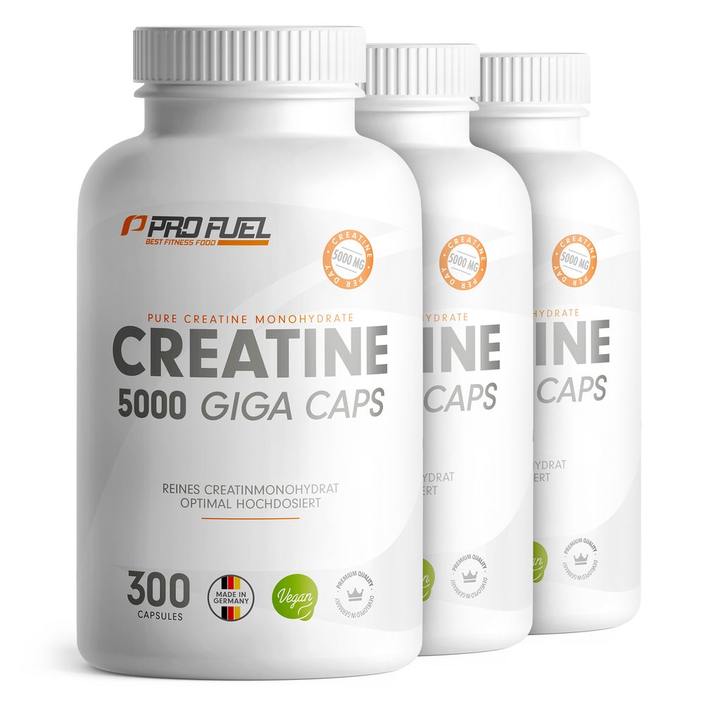 ProFuel Creatin 3x 5000 Giga Caps - 1137 mg Creatine pro Kapsel 900 St