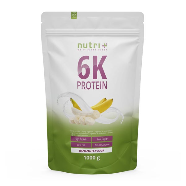 nutri+ 6K Veganes Protein Pulver - Banana 1000 g