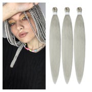 Braids Kunsthaar 20Zoll 3Packs 50.8cm-20 Zoll (3er pack) Sil 1 St