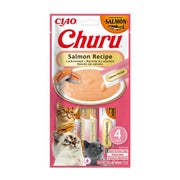 INABA Churu Cat Salmon 4x14g cremiges Katzenleckerli mit Lachsgeschmack 0,056 kg