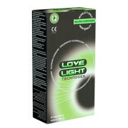 «Love Light Glow» Leuchtkondome mit fluoreszierendem Effekt (12 Kondome) 12 St