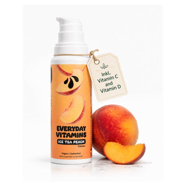 Everyday Vitamins x Eistee Pfirsich – 100% aller 13 Vitamine 149 ml