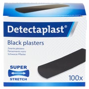 Detectaplast Pflaster Schwarz Elastic 25x72mm 100 St