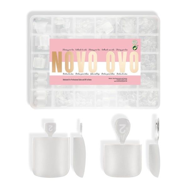 Zehennägel 31 Short and Medium Sharp Square Toe Nail Tips Co 1 St