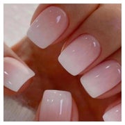 Kunstnägel 24 Stück Kurz Eckig Gradient French 2pink&amp;gra 1 St
