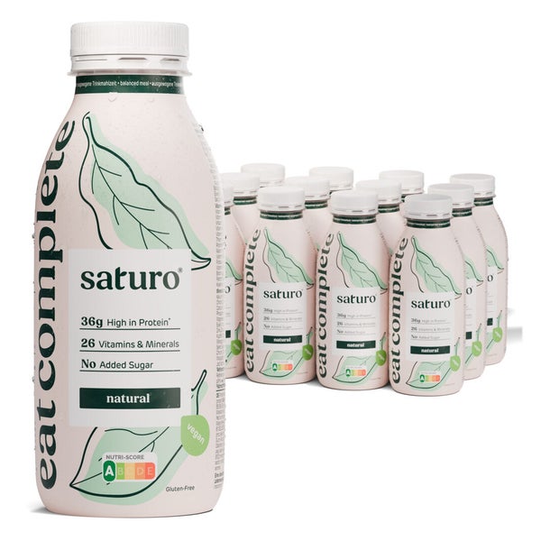 Saturo Trinkmahlzeit Natural | Vegane Astronautennahrung 12 St