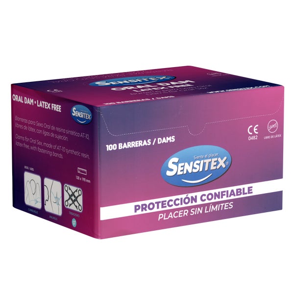 «Oral Dam Latex Free» – 100 Stück, hypoallergen, ultradünn (100 Tücher) 100 St