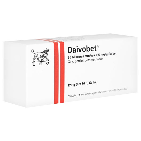 Daivobet 50 Mikrogramm/g + 0,5 mg/g Salb 120 g