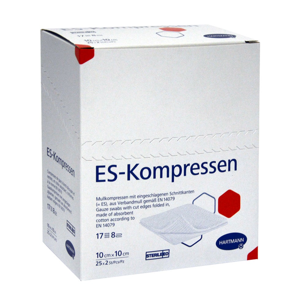 Es-kompressen Steril 10x10 cm 8fach 25X2 St