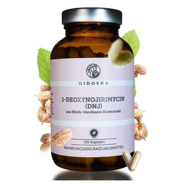 QIDOSHA 1-Deoxynojirimycin (DNJ) aus Weiße Maulbeere Extrakt 120 St
