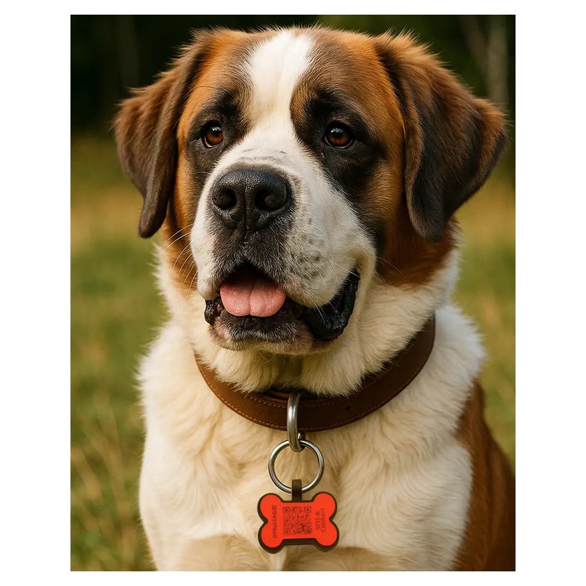 Hundemarke Knochenform Silikon Rot  QR-Code Tier-ID mit Online-Profil 1 St  online kaufen | DocMorris